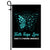 Faith Hope Love Butterfly Tourette Syndrome Awareness Flag Teal Ribbon | siriusteestore