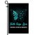 Faith Hope Love Butterfly Trigeminal Neuralgia Awareness Flag Teal Ribbon | siriusteestore