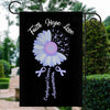 Faith Hope Love Esophageal Cancer Awareness Flag Daisy Flower Periwinkle Ribbon | siriusteestore