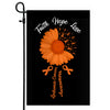 Faith Hope Love Leukemia Cancer Awareness Flag Daisy Flower Orange Ribbon | siriusteestore
