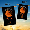 Faith Hope Love Leukemia Cancer Awareness Flag Daisy Flower Orange Ribbon | siriusteestore