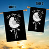 Faith Hope Love Lung Cancer Awareness Flag Daisy Flower White Ribbon | siriusteestore