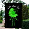 Faith Hope Love Mental Health Awareness Flag Daisy Flower Green Ribbon | siriusteestore