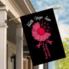 Faith Hope Love Multiple Myeloma Awareness Flag Daisy Flower Burgundy Ribbon | siriusteestore