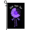 Faith Hope Love Pancreatic Cancer Awareness Flag Daisy Flower Purple Ribbon | siriusteestore