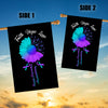Faith Hope Love Suicide Prevention Awareness Flag Daisy Flower Teal and Purple Ribbon | siriusteestore