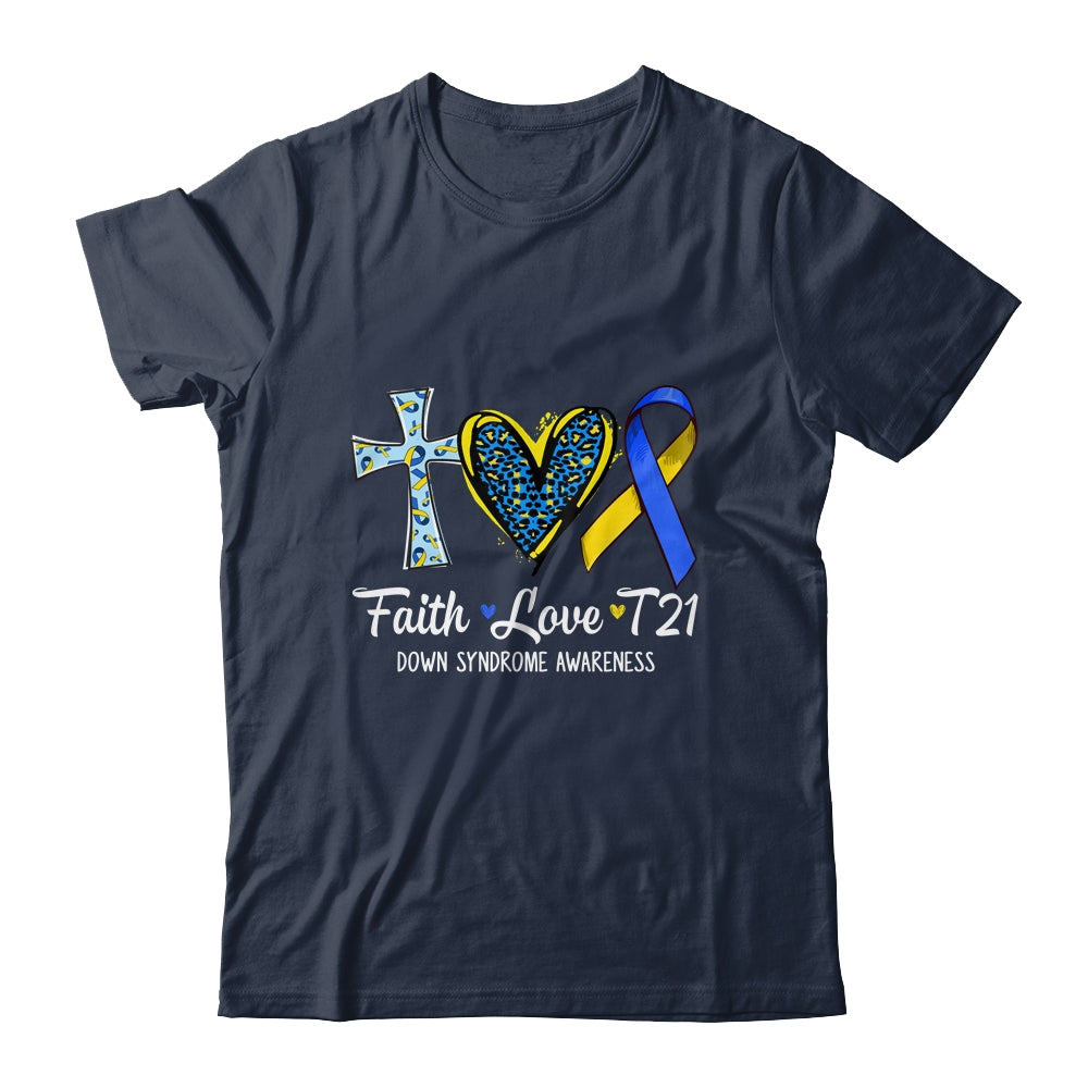 Faith Love Down Syndrome Awareness Christian Men Women Shirt & Hoodie | siriusteestore