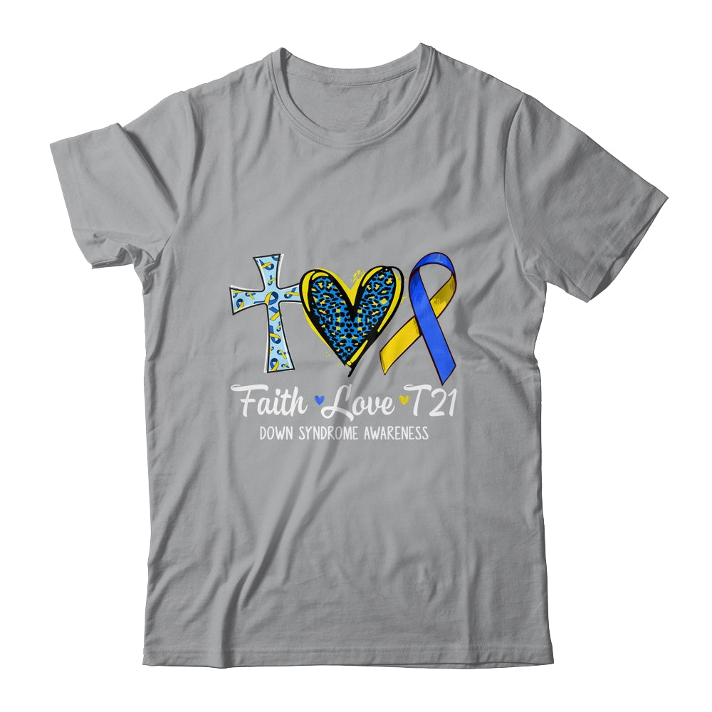 Faith Love Down Syndrome Awareness Christian Men Women Shirt & Hoodie | siriusteestore