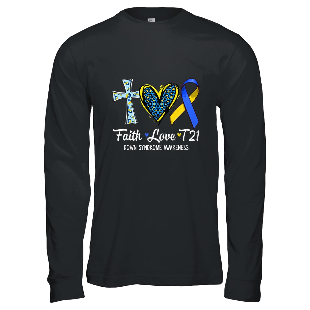 Faith Love Down Syndrome Awareness Christian Men Women Shirt & Hoodie | siriusteestore