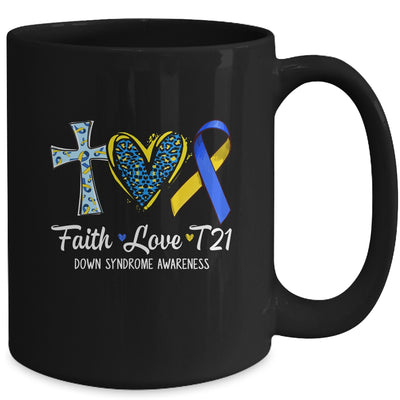 Faith Love Down Syndrome Awareness Christian Men Women Mug | siriusteestore