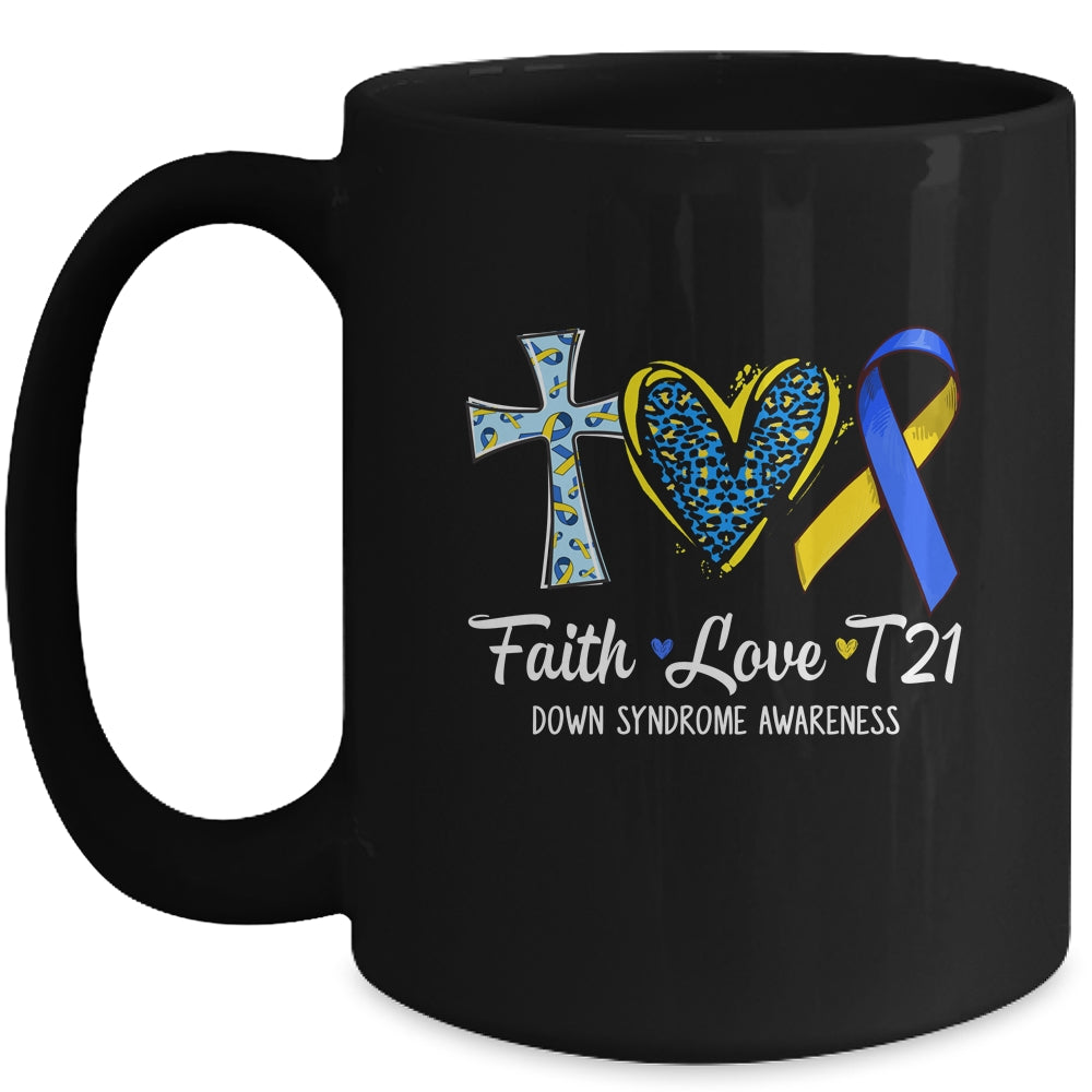 Faith Love Down Syndrome Awareness Christian Men Women Mug | siriusteestore
