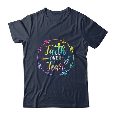 Faith Over Fear Arrow Cute Lettering Inspirational Christian Shirt & Hoodie | siriusteestore