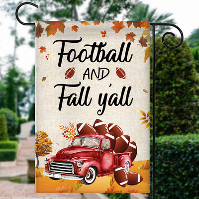 Fall Car Pumpkin Flag Football Flag Autumn Leaves | siriusteestore