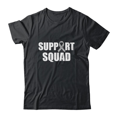 Family Brain Cancer Awareness Grey Ribbon Support Squad Shirt & Hoodie | siriusteestore