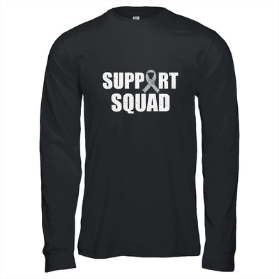 Family Brain Cancer Awareness Grey Ribbon Support Squad Shirt & Hoodie | siriusteestore