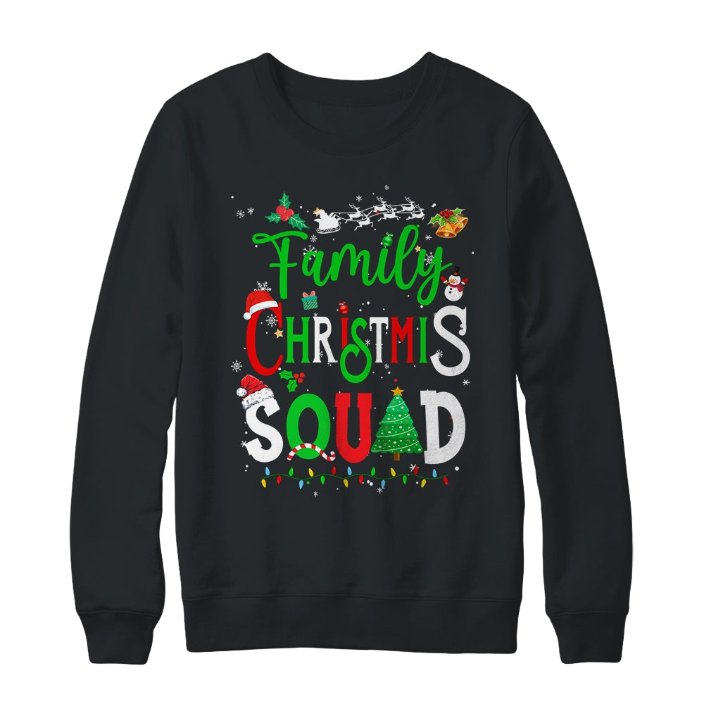 Family Christmas Matching Outfits Team Santa Elf Squad Shirt & Sweatshirt | siriusteestore