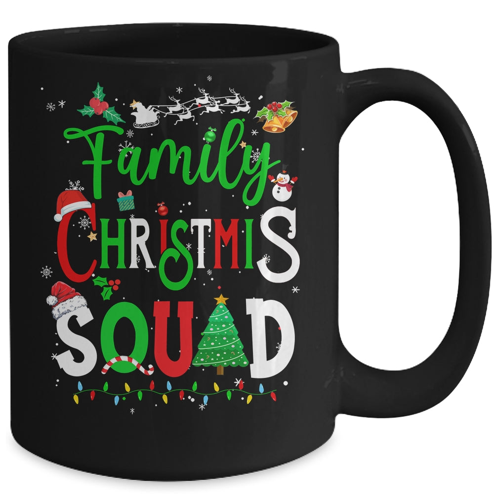 Family Christmas Matching Outfits Team Santa Elf Squad Mug | siriusteestore