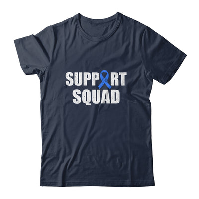 Family Colon Cancer Awareness Blue Ribbon Support Squad Shirt & Hoodie | siriusteestore