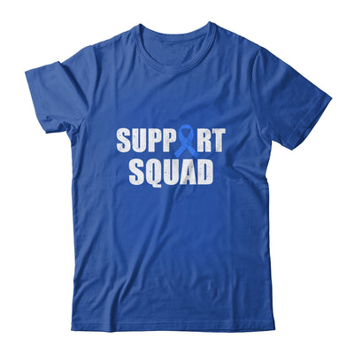 Family Colon Cancer Awareness Blue Ribbon Support Squad Shirt & Hoodie | siriusteestore