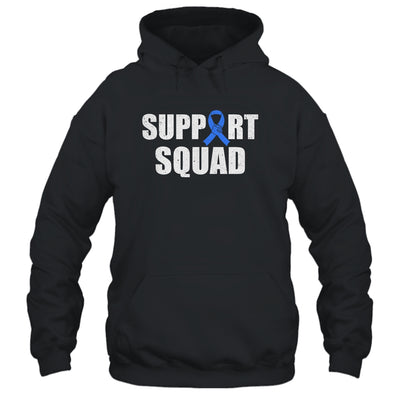 Family Colon Cancer Awareness Blue Ribbon Support Squad Shirt & Hoodie | siriusteestore