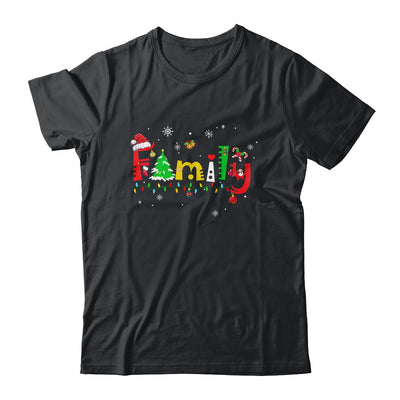 Family Letters Christmas Style Love My Family Christmas Shirt & Sweatshirt | siriusteestore
