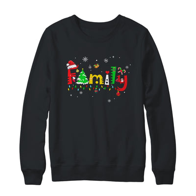Family Letters Christmas Style Love My Family Christmas Shirt & Sweatshirt | siriusteestore