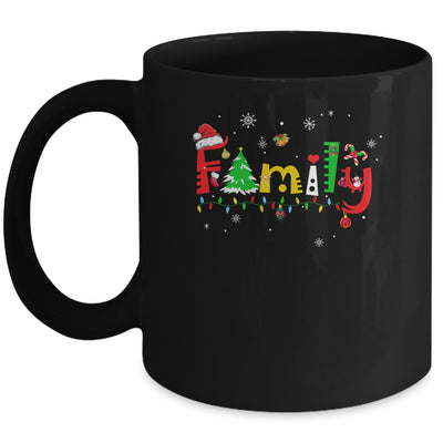 Family Letters Christmas Style Love My Family Christmas Mug | siriusteestore
