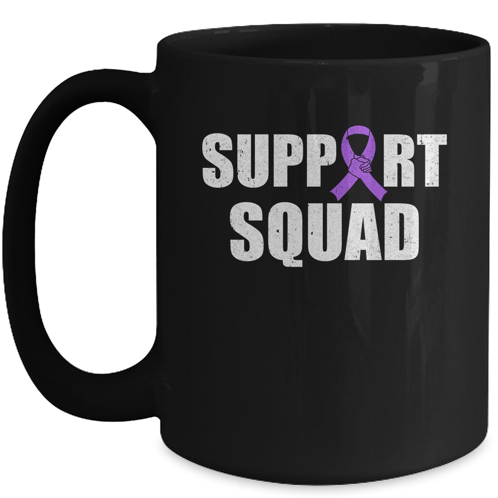 Family Lupus Epilepsy Awareness Purple Ribbon Support Squad Mug | siriusteestore