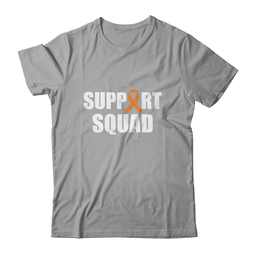 Family MS Leukemia Awareness Orange Ribbon Support Squad Shirt & Hoodie | siriusteestore
