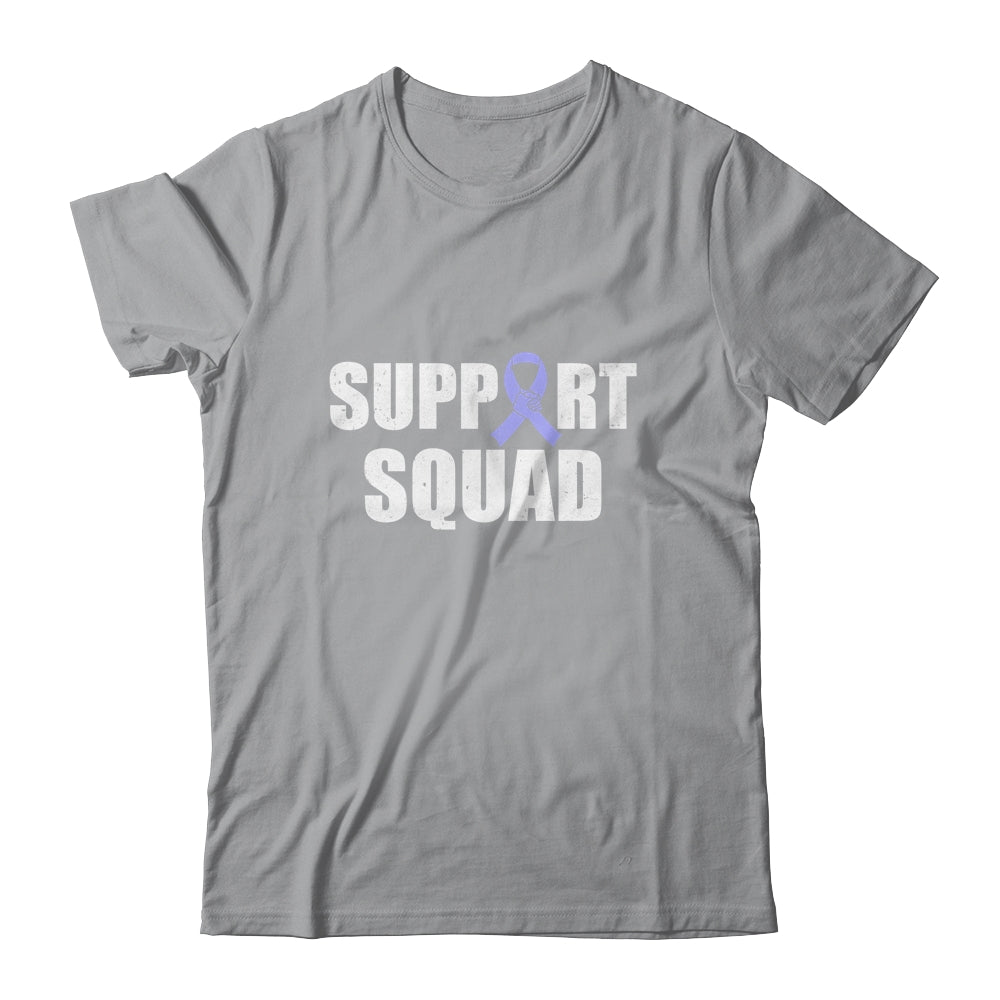 Family Stomach Cancer Awareness Periwinkle Ribbon Support Squad Shirt & Hoodie | siriusteestore