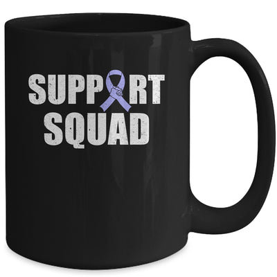 Family Stomach Cancer Awareness Periwinkle Ribbon Support Squad Mug | siriusteestore