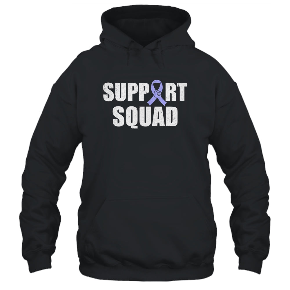 Family Stomach Cancer Awareness Periwinkle Ribbon Support Squad Shirt & Hoodie | siriusteestore
