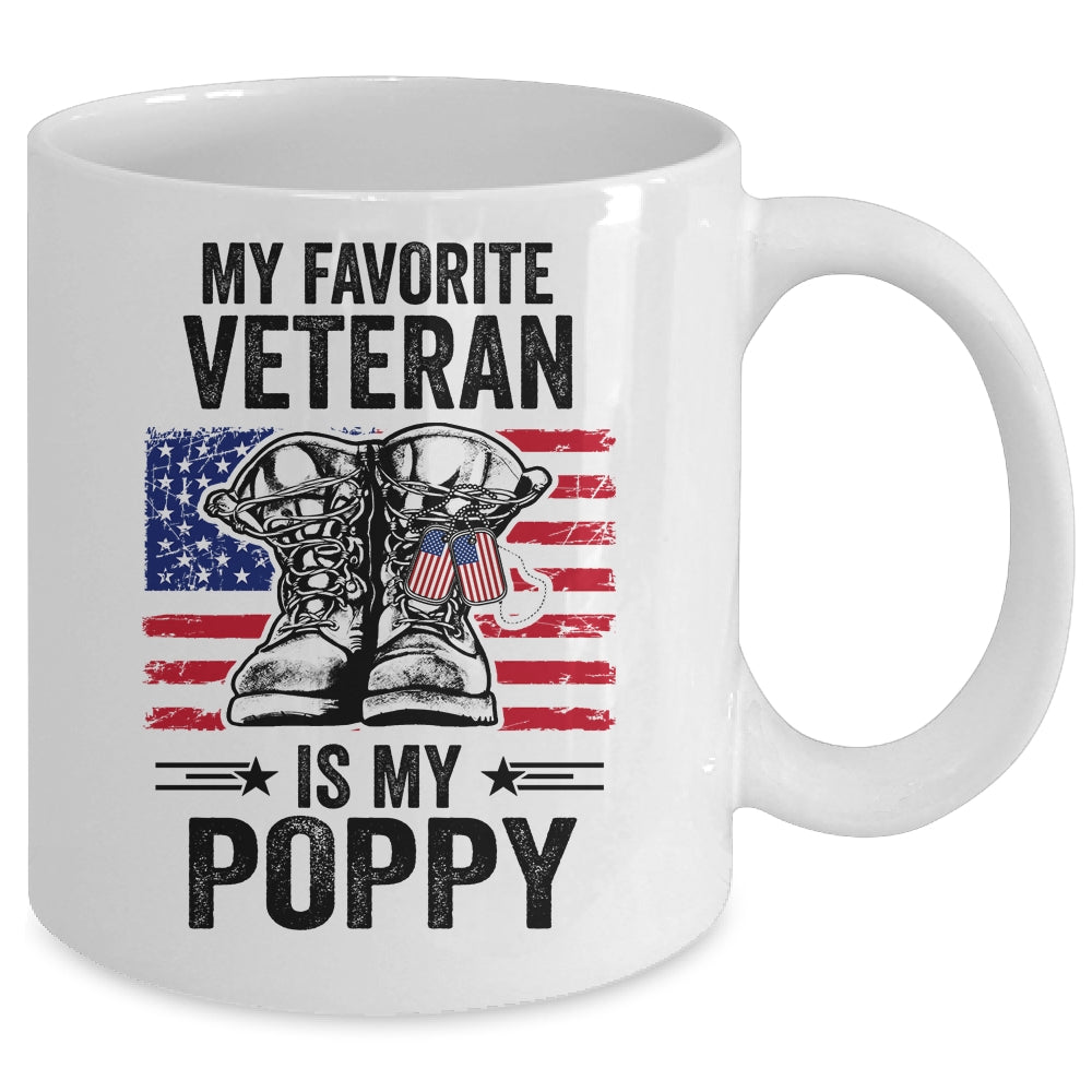Father Veterans Day My Favorite Veteran Is My Poppy Mug | siriusteestore