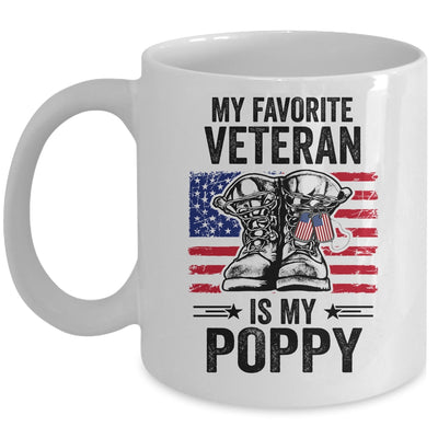 Father Veterans Day My Favorite Veteran Is My Poppy Mug | siriusteestore