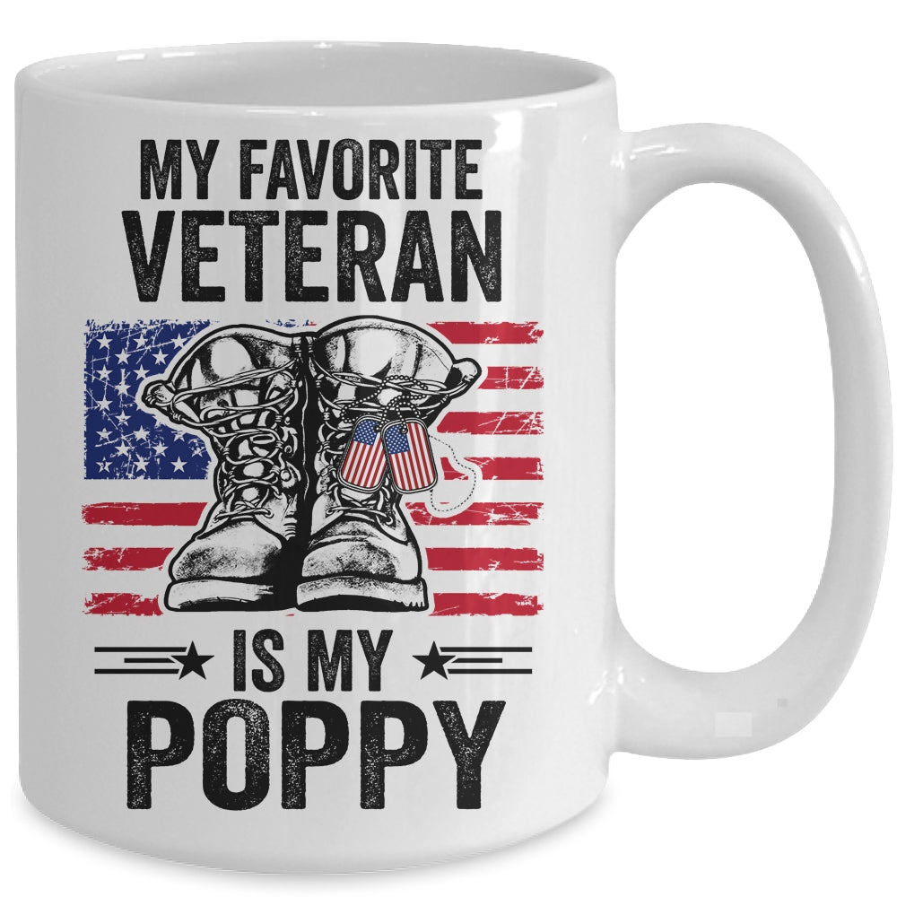 Father Veterans Day My Favorite Veteran Is My Poppy Mug | siriusteestore