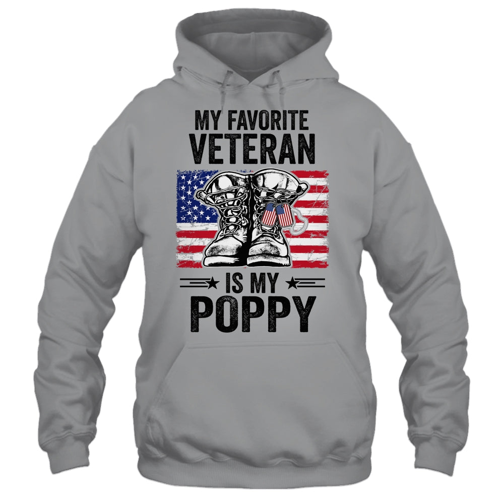 Father Veterans Day My Favorite Veteran Is My Poppy Shirt & Hoodie | siriusteestore