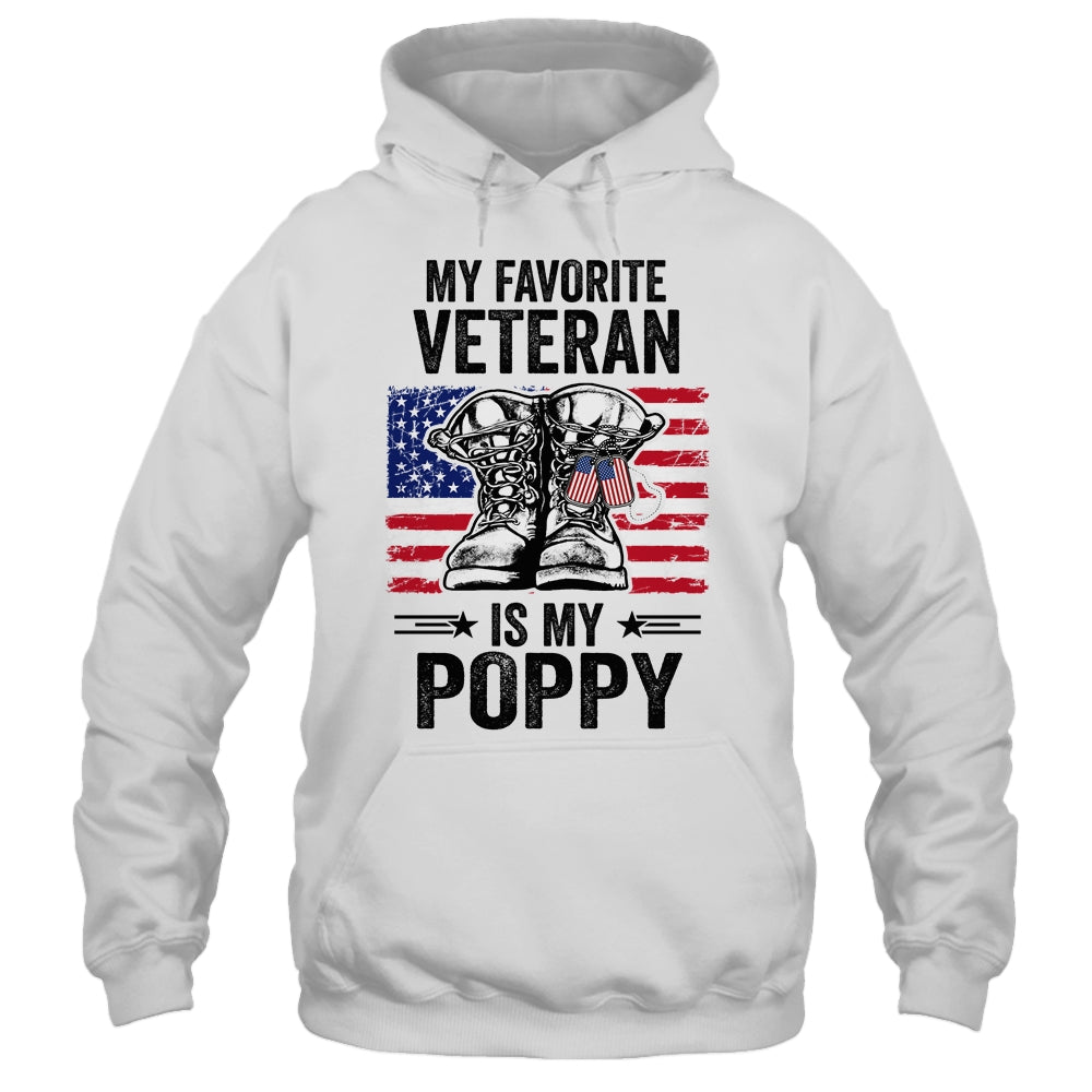 Father Veterans Day My Favorite Veteran Is My Poppy Shirt & Hoodie | siriusteestore
