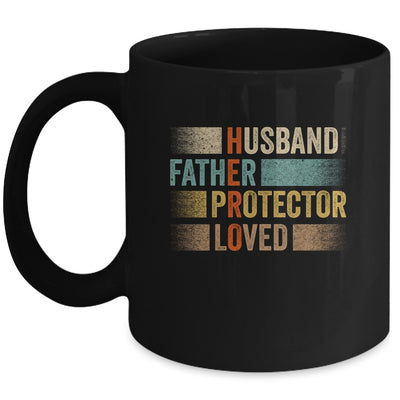 Father's Day Husband Father Protector Loved Hero Dad Mug | siriusteestore