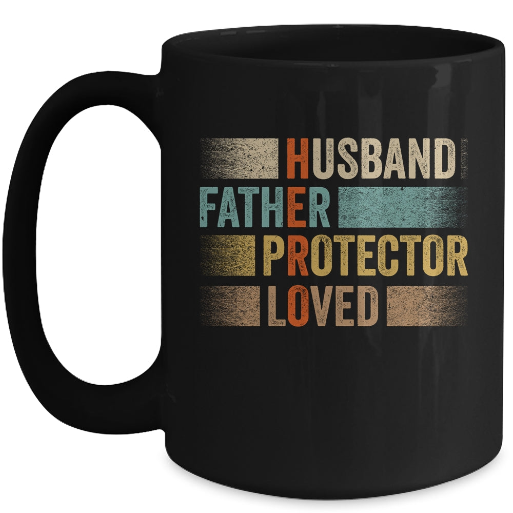 Father's Day Husband Father Protector Loved Hero Dad Mug | siriusteestore