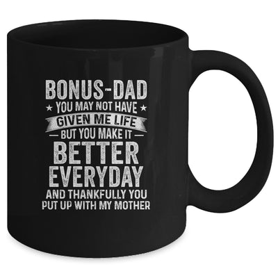 Fathers Day Bonus Dad Matching Son Daughter Mug | siriusteestore
