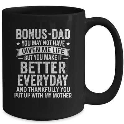 Fathers Day Bonus Dad Matching Son Daughter Mug | siriusteestore