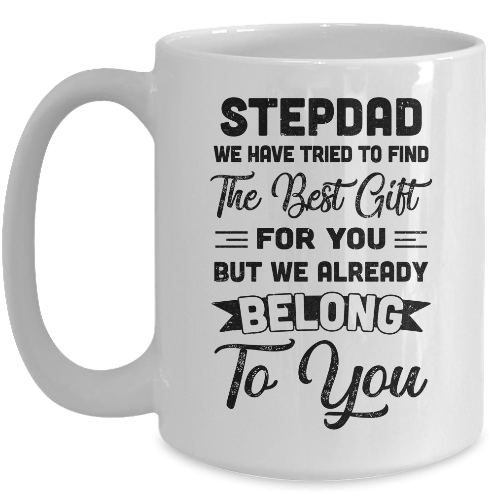 Fathers Day Stepdad From Daughter Son Wife For Bonus Dad Mug | siriusteestore