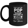Fathers Day They Call Me Pop Because Partner In Crime Mug | siriusteestore