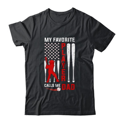 Favorite Tee Ball Player Calls Me Dad USA Flag Father's Day Shirt & Hoodie | siriusteestore