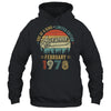 February 1978 Vintage 45 Years Old Retro 45th Birthday Shirt & Hoodie | siriusteestore