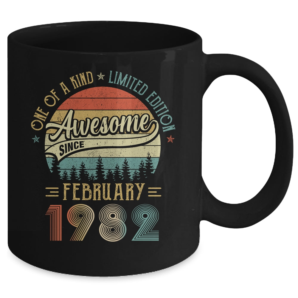 February 1982 Vintage 40 Years Old Retro 40th Birthday Mug | siriusteestore
