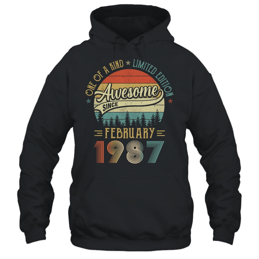 February 1987 Vintage 35 Years Old Retro 35th Birthday Shirt & Hoodie | siriusteestore