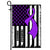 Fibromyalgia Awareness America Flag Purple Ribbon | siriusteestore