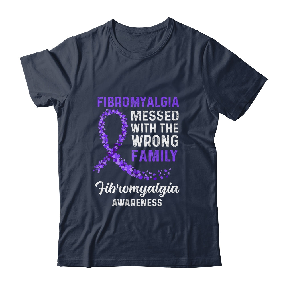 Fibromyalgia Awareness Messed With The Wrong Family Support Shirt & Hoodie | siriusteestore
