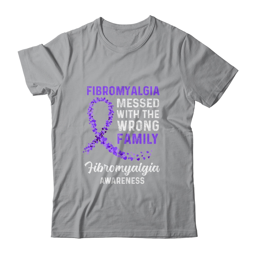 Fibromyalgia Awareness Messed With The Wrong Family Support Shirt & Hoodie | siriusteestore